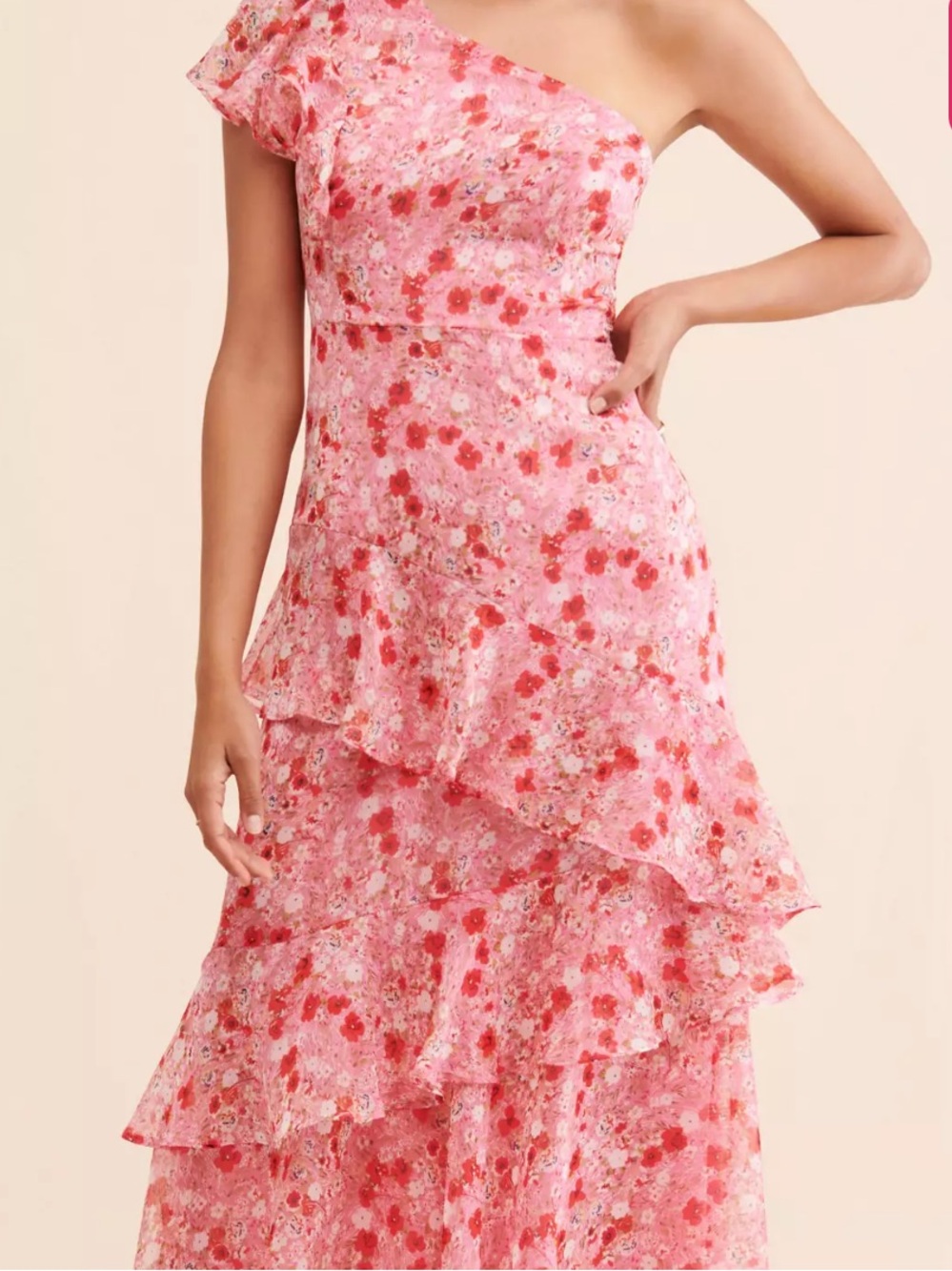 ASTR THE LABEL VICTORIANA ONE-SHOULDER DRESS